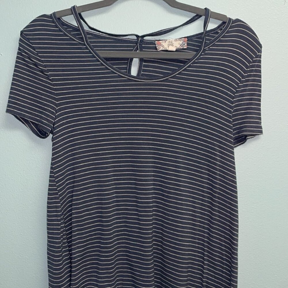 Navy Blue Strip Shirt